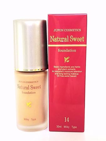 Amazon Com Jupon Cosmetics Natural Sweet Foundation 14 Light Brown 30ml Beauty