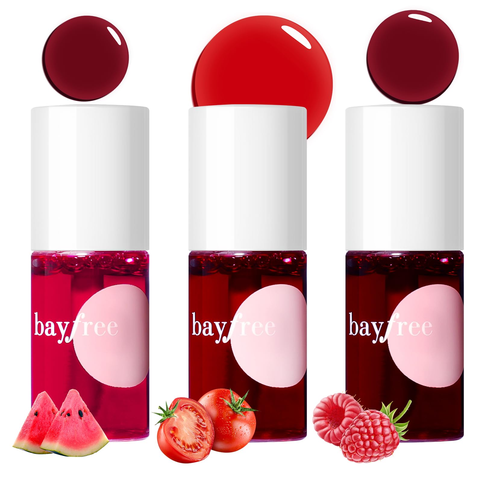 bayfree Lip Tint Stain Set, Lip Stain Long Lasting Waterproof, Lightweight, Non-sticky, Transfer-Proof, Matte Finish Lip Makeup (fruit platter) — image 1