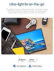 ARZOPA Portable Monitor & Sleeve,16.1'' 144Hz 1080P