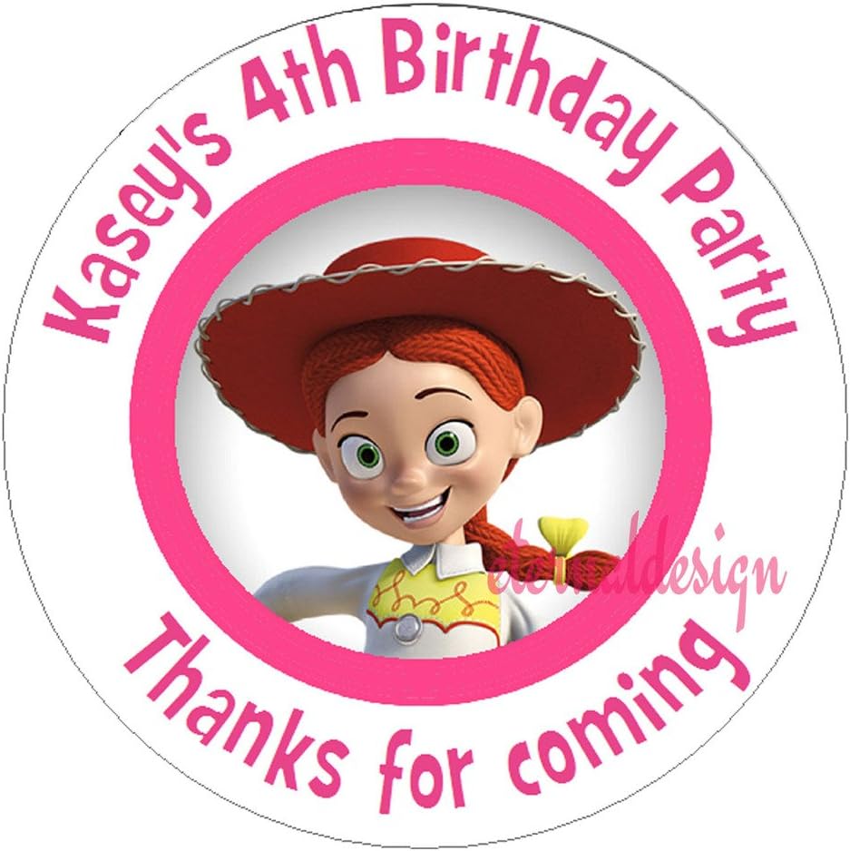 Pack of 15 Toy Story Personalised Circle Stickers with Glossy Finish KBCS081
