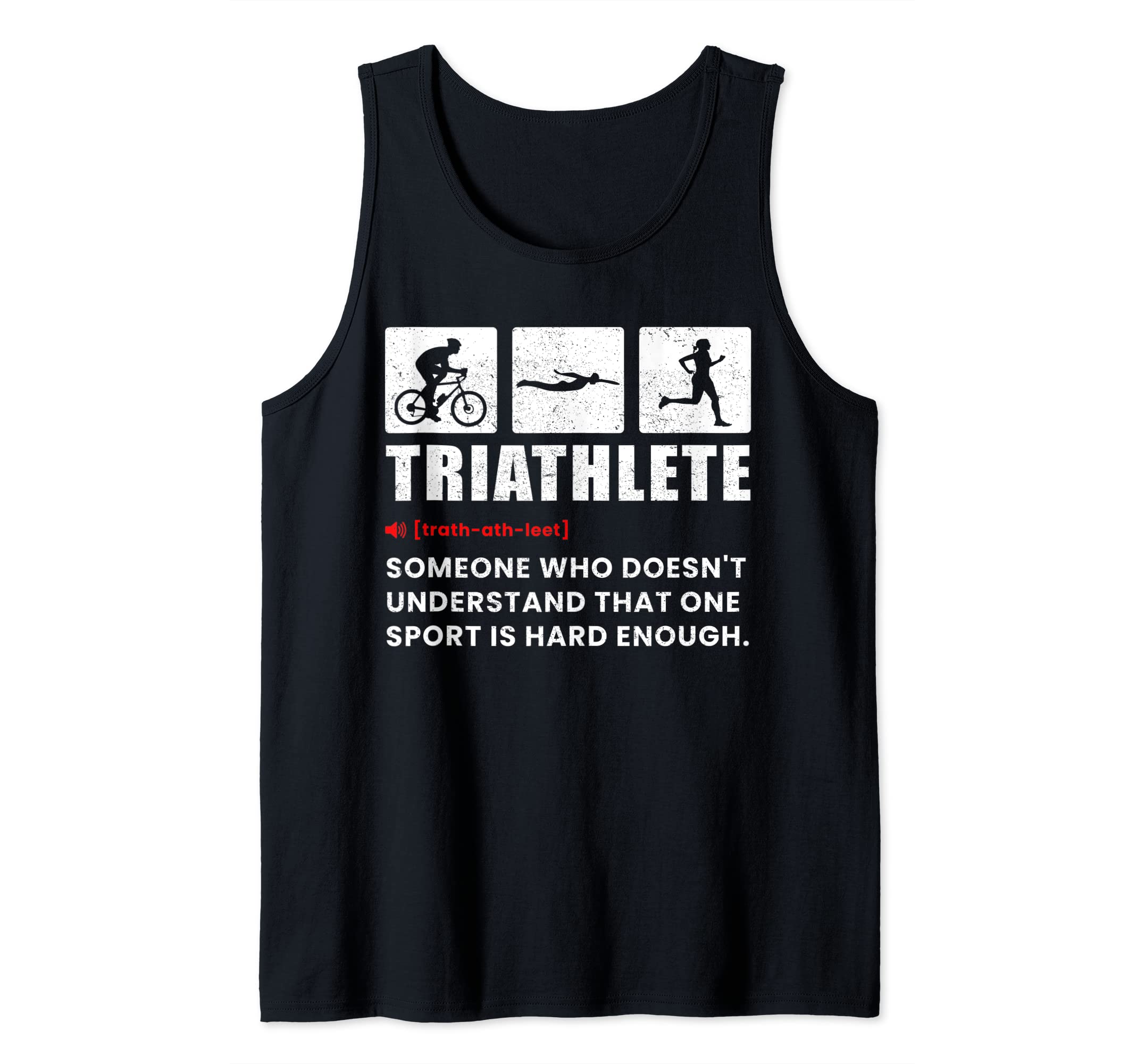 Funny design for triathlon athletes Tank Top