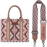 Montana West X Wrangler Tote Bag for Women Boho Aztec Shoulder Purse Top Handle Satchel Handbag