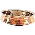 Indian Art Villa Steel Copper Induction Handi Bowl, Serveware & Tableware, Home Restaurant, 49 OZ