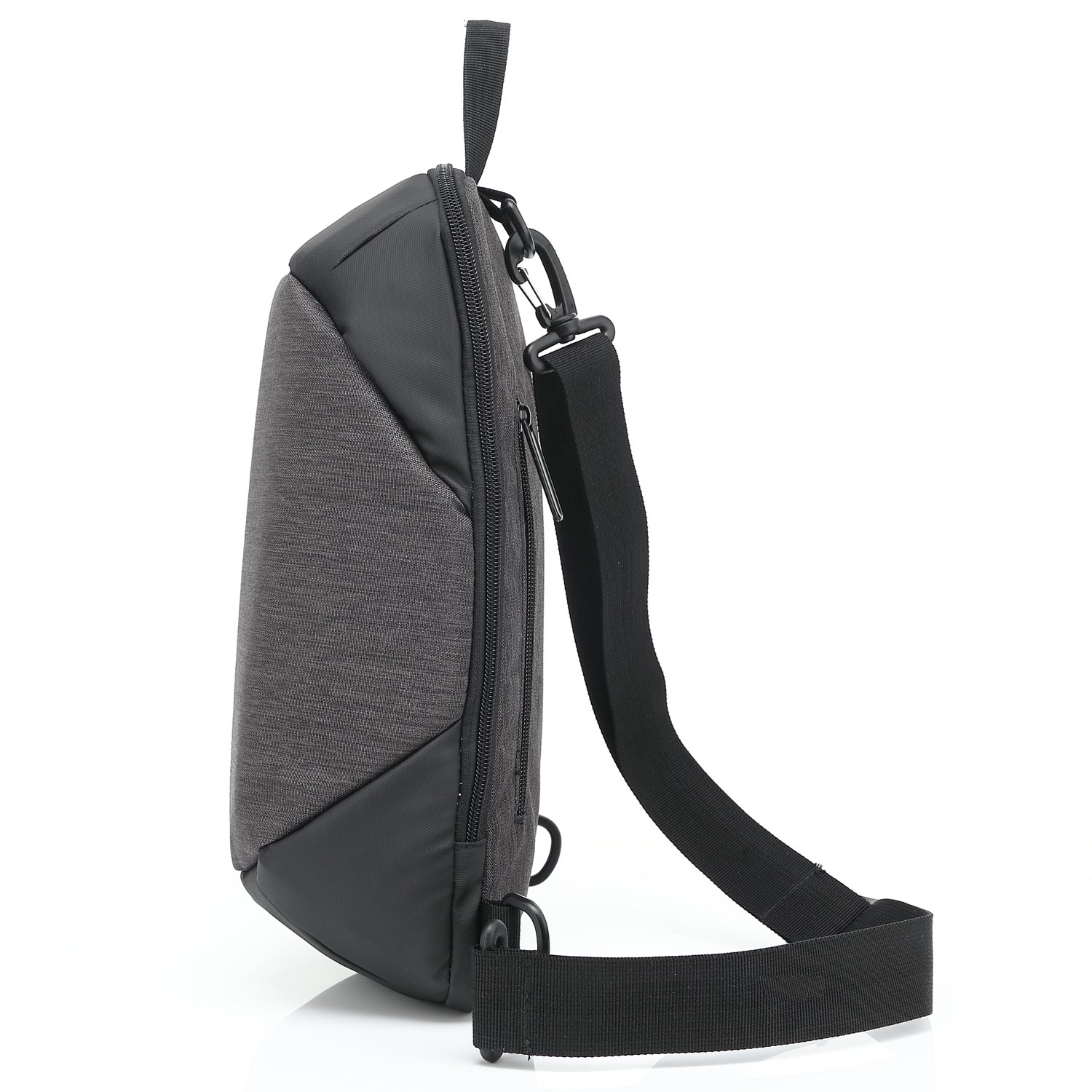 Fresion Beiläufige Brusttasche Herren Damen Unbalance Brustbeutel Wandern Outdoor Sport Crossbody Bag Sling Pack Rucksack 23 x 10 x 36 cm ( Rosa )