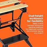 BLACK+DECKER Workmate WM536-XJ Dual Height Adjustable Workbench view 2