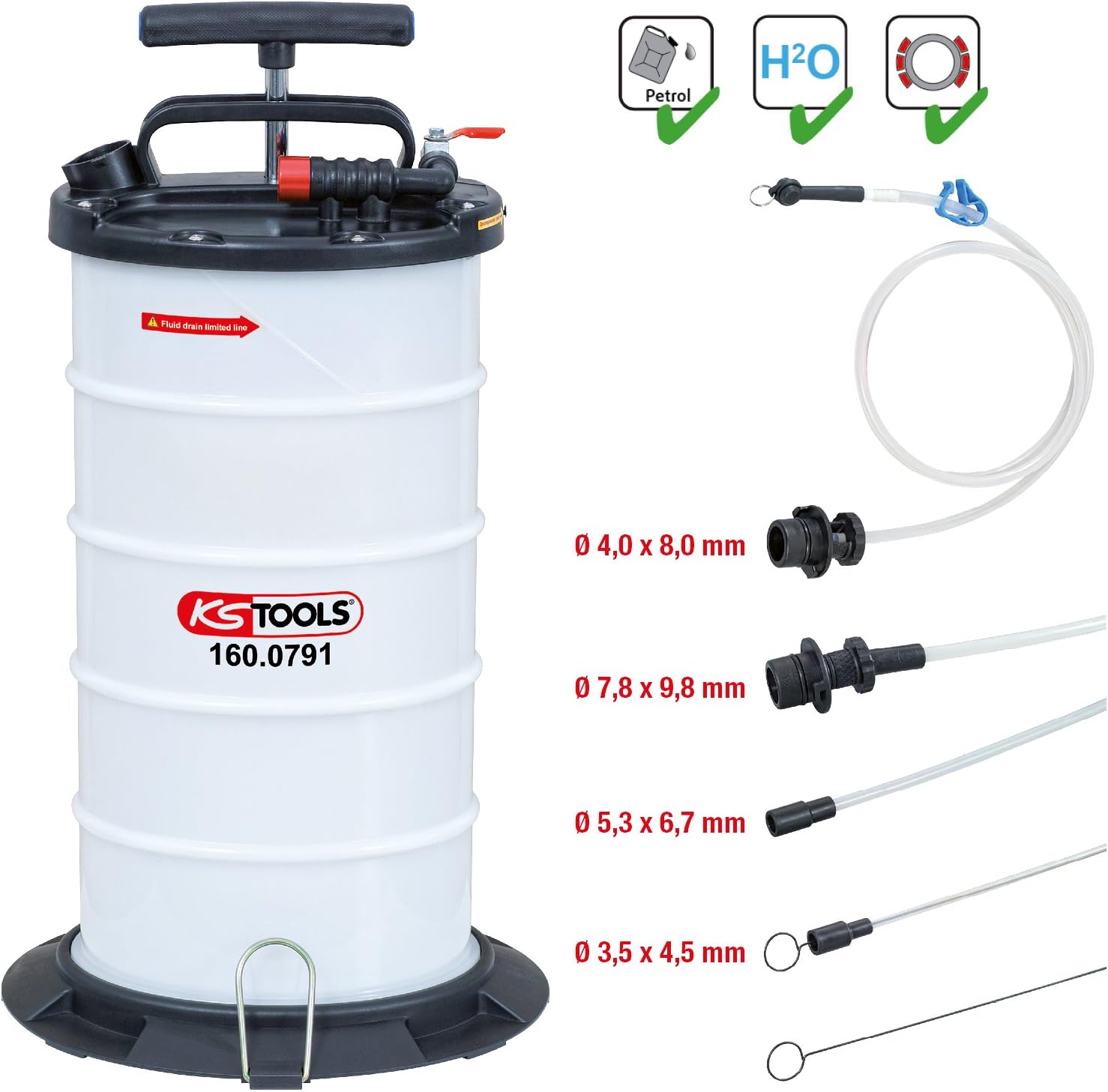 KS Tools 160.0790 Vacuum Fluid Extractor Suction Pump - Image 3
