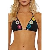 ISABELLA ROSE Women's Standard 1969 Triangle Bikini Top, Adjustable, Tie Back, Swimwear Separates