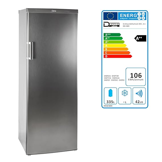 DEMA Großraumkühlschrank DKS 340X A++