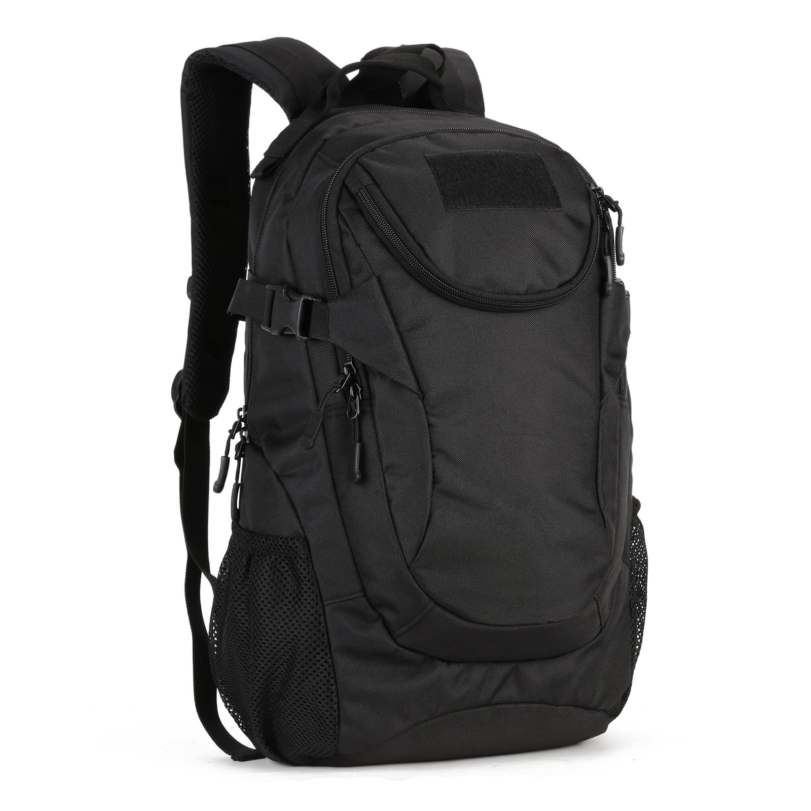 HUNTVP Tactical Backpack Mens 25L Military Backpacks Rucksack for Men Army Rucking Back Pack Black School Bag Small Daypack Bag for Women Mens Hiking Travelling Cycling Trekking Gym Camping Work Gift