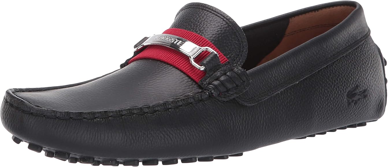 lacoste black loafers