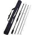 Goture Travel Fishing Rods, 4 Piece Fishing Pole with Case/Bag, Casting/Spinning Rod,Ultralight Fishing Baitcasting Rod 7ft for Saltwater Trout, Bass, Walleye, Pike