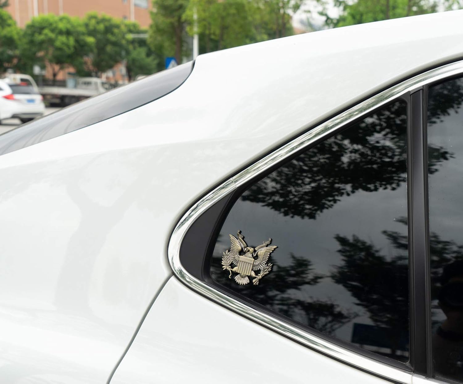 United States Military US Army Metal Car Emblem Sticker Decal (Bronze): Automotive