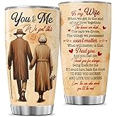 JENOIS Romantic Gift for Wife, You Me We This 20oz Insulated Stainless Steel Tumbler, Sentimental Travel Cup for Her, Anniversary, Birthday, Valentine's Day Present for Women