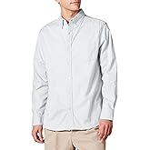 Amazon Essentials Men's Long Sleeve Shirt - Regular-Fit, Pocket Stretch Oxford (Available in Big & Tall)