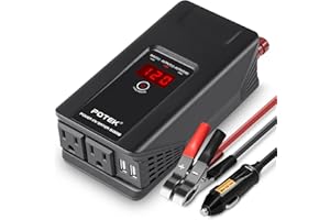 Potek 500w power inverter DC 12V to AC 110V Car Adapter with 2 5V/2A usb charging output
