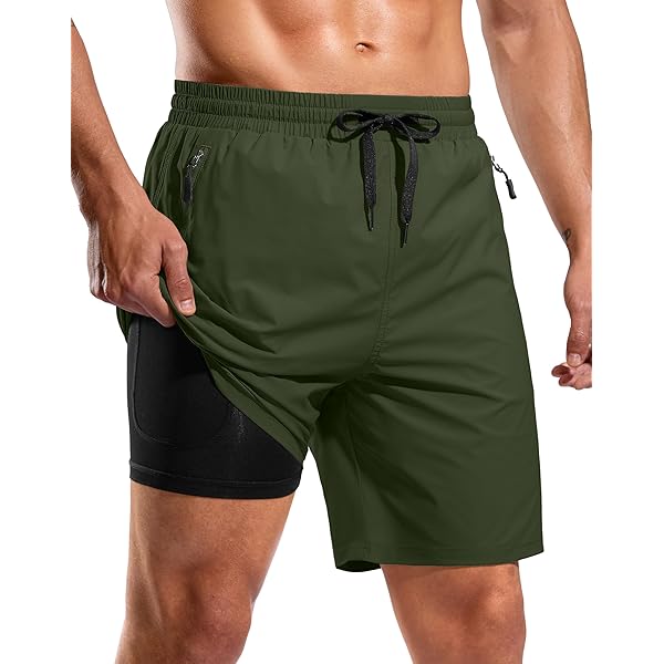 Men's See-Through Swim Trunks With Built-in Briefs - Foto 3