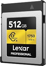 Lexar Professional 512GB CFexpress Type B Gold Series Card 1750MB/s Read view 3