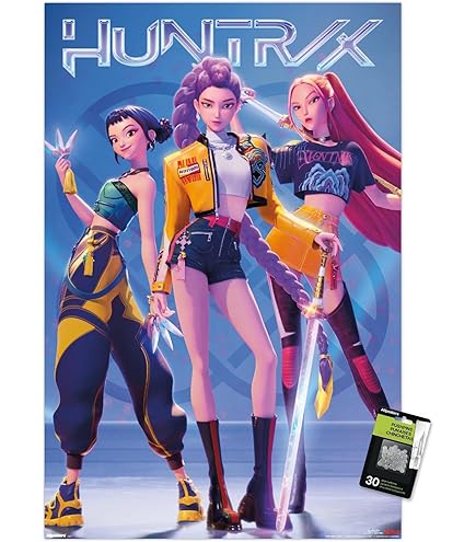 Netflix KPop Demon Hunters (2025) - Huntrix Hero Group Wall Poster