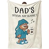 SteadStyle Christmas Dad Gifts from Daughter or Son, Dad Birthday Gifts Blanket, Father Gift for Father's Day, Thanksgiving, Fluffy Blanket for Daddy, 60'' x 50'' (Beige)