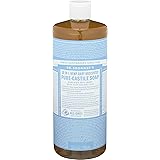 Dr. Bronners 32 Ounce Pure Castile Soap - Liquid44; Unscented44; Baby Mild