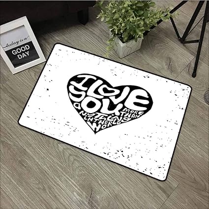 Amazon Com Loveeo Bedroom Doormat I Love You More Artistic
