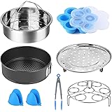 Cooker Accessories Set Compatible with Instant Pot 5,6,8 QT Electric Pressure Cookers Accessories (8 pcs Cooker Accessories S