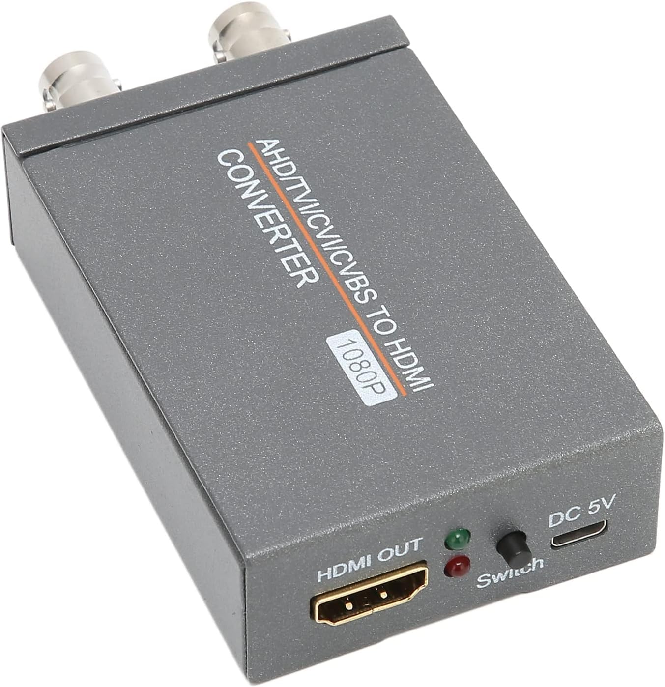Annadue AHD/TVI/CVI/CVBS to HDMI Converter, Full HD 720P/1080P/3MP/4MP/5MP/8MP to HDMI Video Adapter Converts TVI CVI AHD CVBS Video Signals to HDMI for Monitors HDTV DVR.