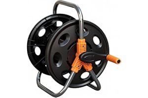 OasisTrim Garden Water Hose Reel Cart, Holds up to 50-80 Feet of 5/8-Inch Hose, Portable Hose Holder for Convenient Hose Stor