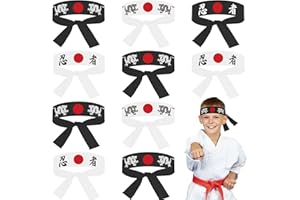 ZOIIWA 24Pcs Japanese Karate Headband Japanese Sushi Chef Bandana Headwear for Karate Sports Kitchen Cooking Headbands Supply for Birthday Party Favors