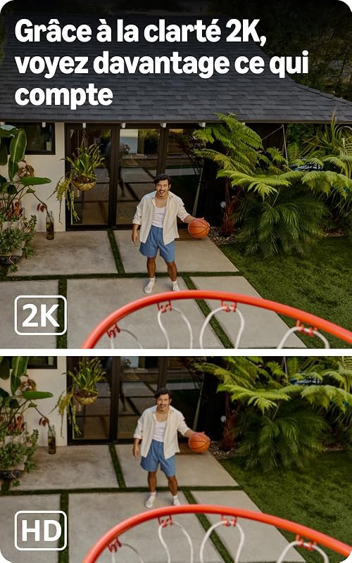 Caméra extérieure 2K+ Blink (nouvelle génération) — Caméra de surveillance connectée sans fil, résolution vidéo 2K, audio amélioré, module de synchronisation requis, non inclus—Caméra additionnelle