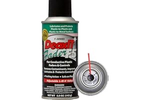 CAIG LABORATORIES DeoxIT Fader F5S-H6 Spray, Rejuvenates/Lubricates/Protects Faders, Conductive Plastics & Carbon Controls, 142g, Pack of 1