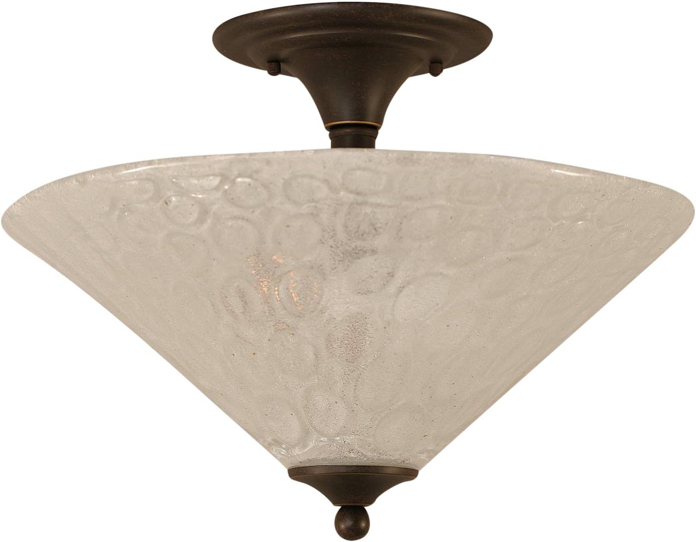 Toltec Lighting 121 Dg 411 Semi Flush With 2 Bulbs With 16