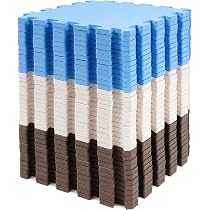 Tapis Puzzle Mousse BalanceFrom - 6 Dalles 61x61cm, Antidérapant, 1.27cm épaisseur