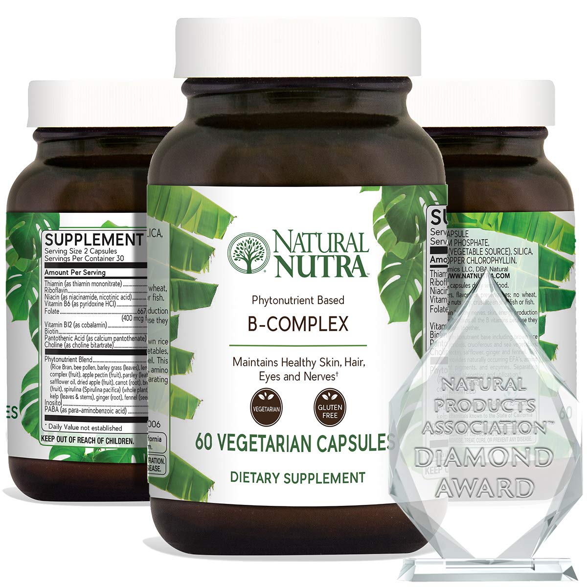 Buy Natural Nutra B Complex with Niacin, Pantothenic , Floate, Thiamin Biotin, Supports Nervous
