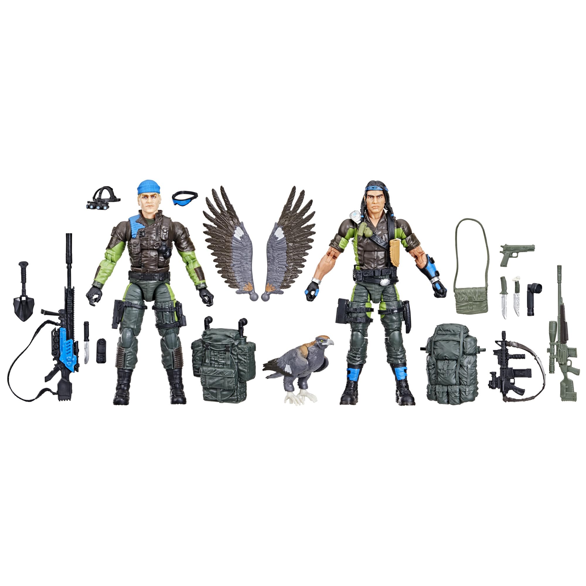 Photo 1 of G.I. Joe Classified Series #128, Mad Marauders Low-Light, Spirit Iron-Knife & Niyol, 2 Collectible 6 Inch Action Figures with 28 Accessories