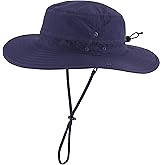 Connectyle Sun Hat for Men Women Outdoor UV Protection Safari Hat for Fishing Hiking Gardening Breathable Cowboy Hat UPF50