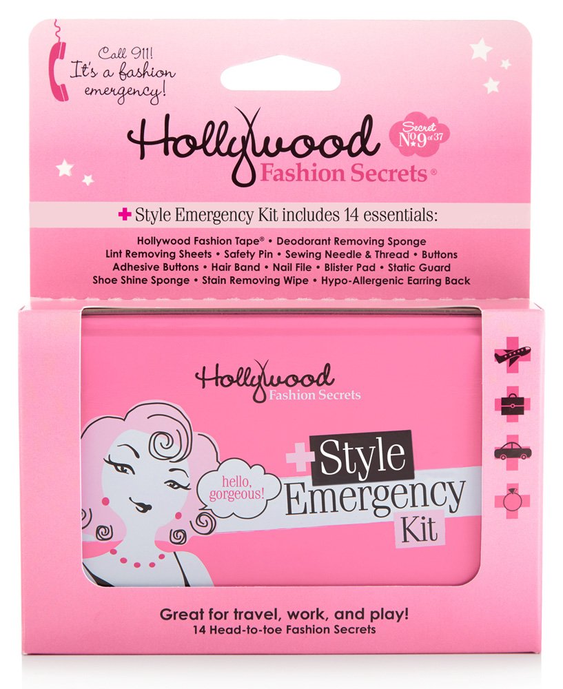 Hollywood Fashion Secrets Style Emergency Kit, Tin with 10