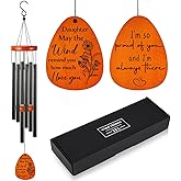 Daughter Gifts, Daughter Brithday Gifts, Daughters Wind Chimes with Engraved Message, Pround of Your Daughters, Thank You Gift,Patio, Graden Decoration