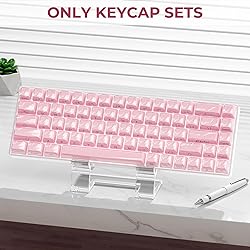 GMKWTL XVX Pink Keycaps, Crystal Jelly Keyboard
