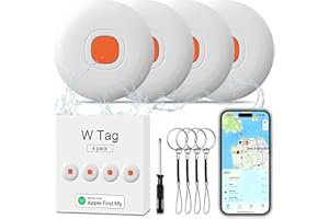 FORTUNEPRO Air Tracker Air 4 Pack Tag Tracker Tag,IP68 Waterproof Smart Tag Locator Keys Finder and Item Locator,Bluetooth Tracker Item Finders with Find My(iOS Only) Track Your Keys,Wallet,Luggage and Bag