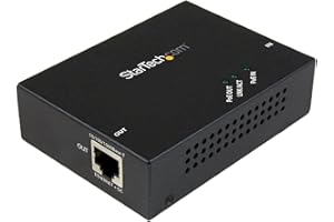 StarTech.com 1 Port Gigabit PoE+ Extender 802.3at & 802.3af - 100m (330ft) - Power Over Ethernet Extender - PoE Repeater Netw