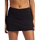 Head Womens Crosscourt Mesh Panel Skort, Standard Fit, 13” Inseam, Built-in Compression Shorts with Pockets