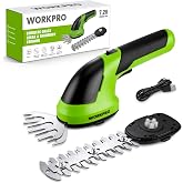 WORKPRO 7.2V Cordless Grass Shear &amp; Shrubbery Trimmer | 5.9" Shrub Trimmer &amp; 4.2" Grass Shear, 2.0Ah Rechargeable Lithium-Ion Battery, Type-C Cable, Handheld for Garden, Yard &amp; Lawn