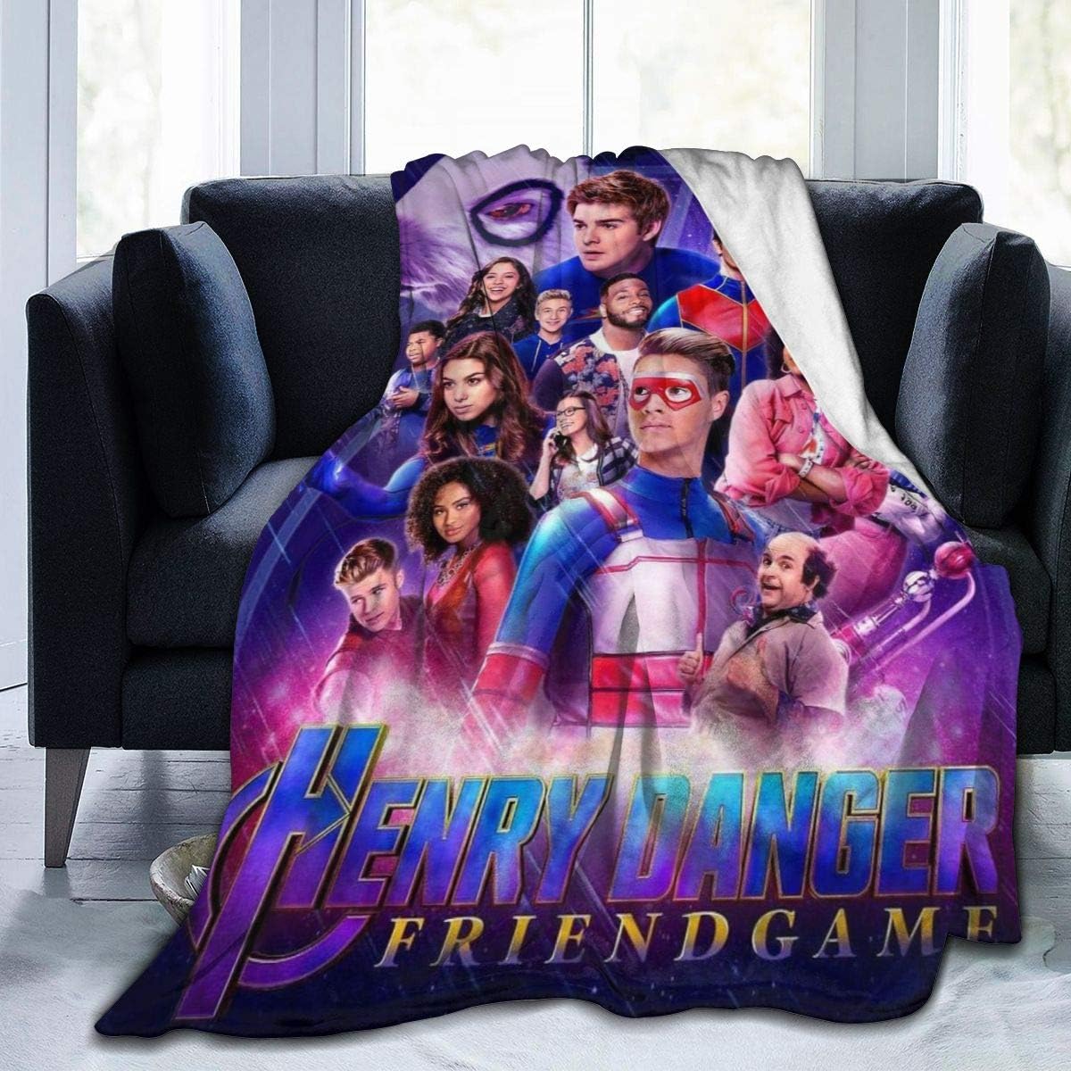 Shooky D Henry Danger Ultra Soft Flannel Fleece Throw Blanket Light Weight Bed Couch Warm Blanket Living Room Decor 60"" x50