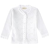 Lilax Baby Girls' Little Hearts Knit Cardigan Sweater