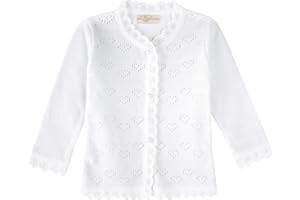 Lilax Baby Girls' Little Hearts Knit Cardigan Sweater