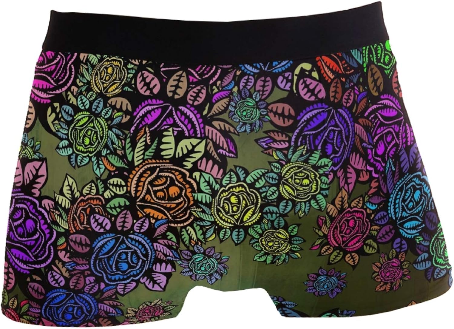 SXXL Hommes Boxer Briefs Boxers sousvêtements Confort Fleurs Colorées