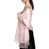 Achillea Soft Silky Pashmina Scarf for Women – Shawl Wrap for Evening Dresses, Bridesmaids, Weddings & Everyday Wear