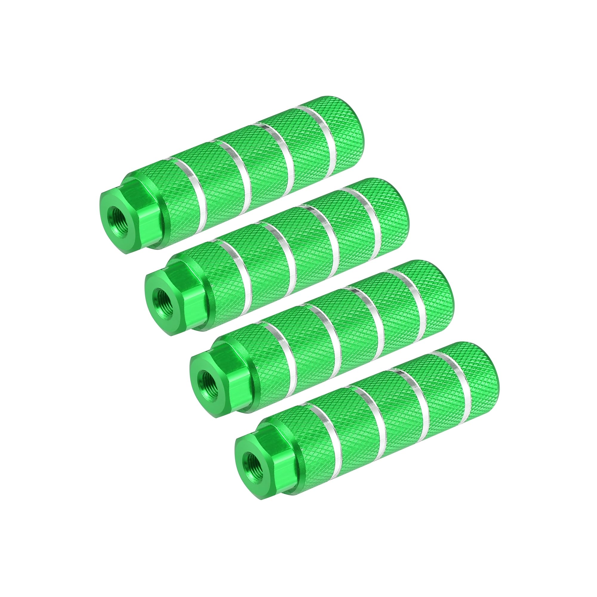 Motoforti 4pcs Rear Foot Pegs Footrests Green for BMX Bike Fit 3/8 Inch Axles Long-lasting