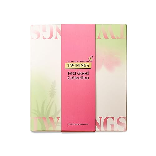 Twinings Superblends Feel Good Collection Gift Box | Ideal Gifts For Birthday & Valentines Gifts For Her| 20 Tea Bags | 4 Flavours of Premium Green & Herbal Infusion tea